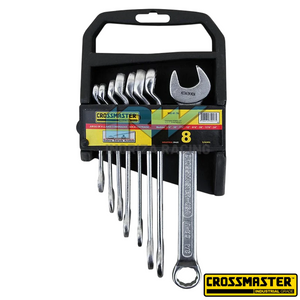 CROSSMASTER 8 PIECE ANGLED COMBINATION WRENCHES