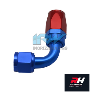 Coupling Connection 90º AN12 RED HORSE Red/Blue 