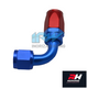 90º AN10 Connection Coupling For RED HORSE Gasoline Hose Red/Blue 