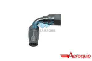 COUPLING CONNECTION 90° AN3 FITTING AEROQUIP SILVER