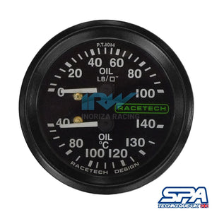 OIL PRESSURE AND TEMPERATURE CLOCK